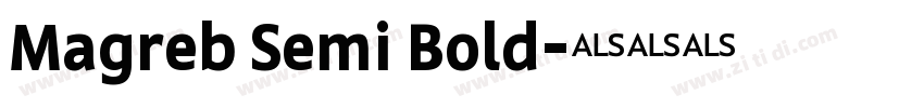 Magreb Semi Bold字体转换